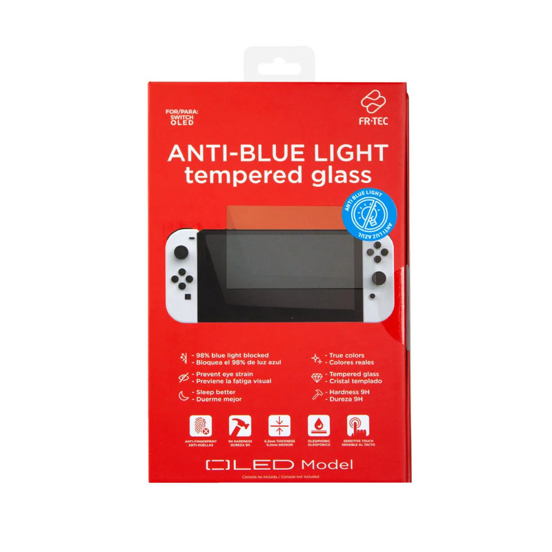 FR-TEC OLED Anti Blue Light Tempered Glass Screen For Nintendo Switch - أكسسوار